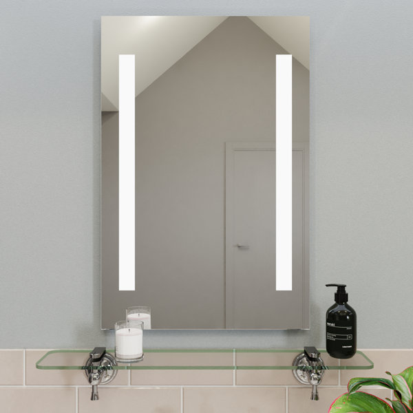 Battery powered deals led wall mirror